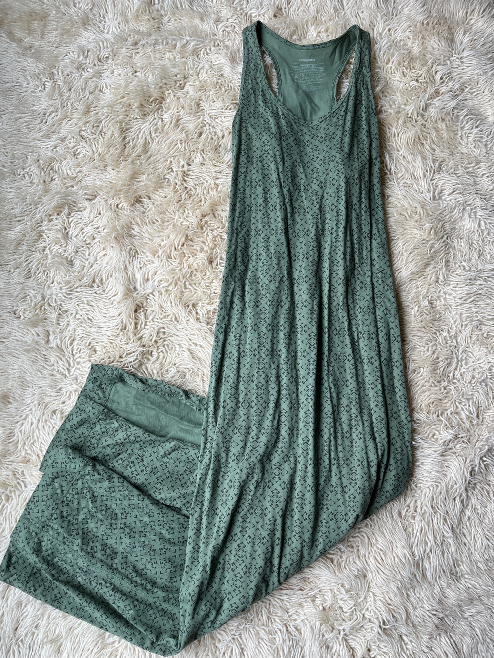 Patagonia Olive Green Maxi Dress